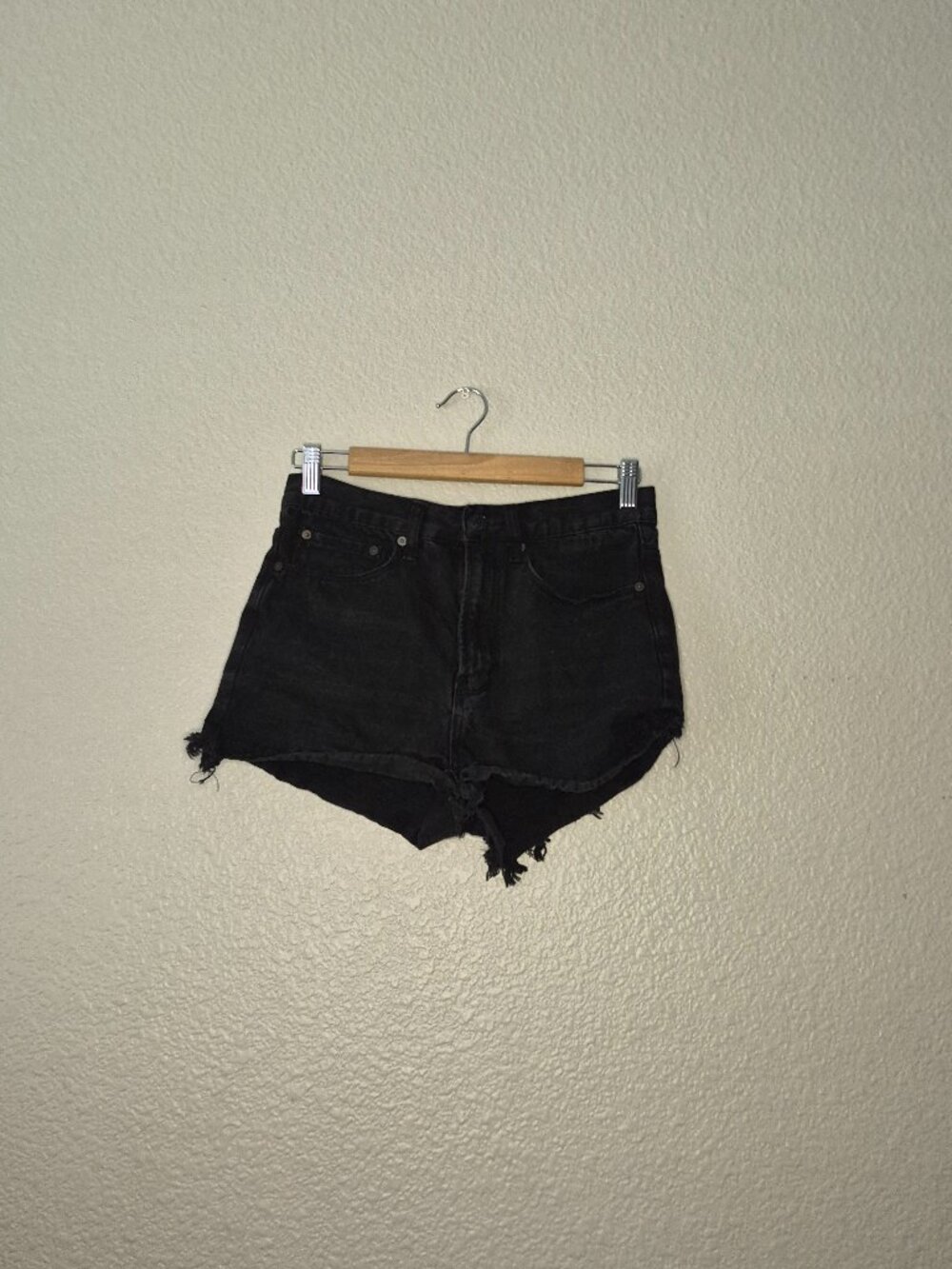 Denim Colab Saltwater And Song Women's Black Jean Bootie Short Shorts Size: 28